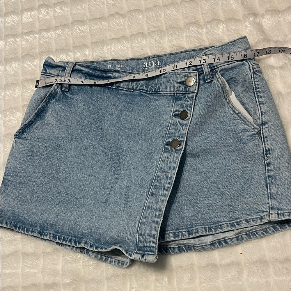 a.n.a  casual Light Blue Women's Skorts 99% cotton - Picture 7 of 13